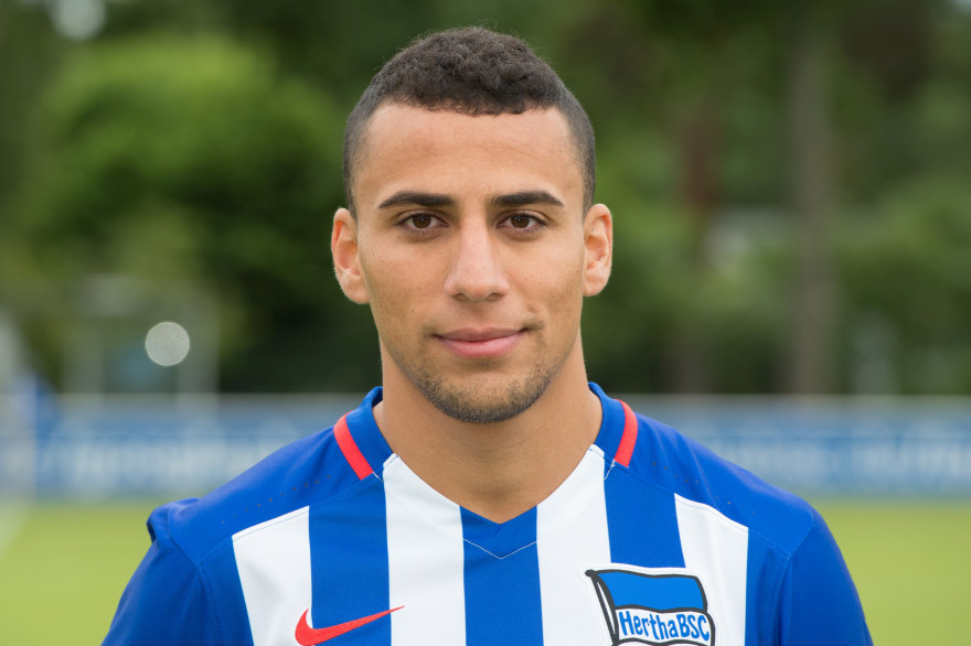 Änis Ben-Hatira, avec le maillot du Hertha Berlin en 2015.