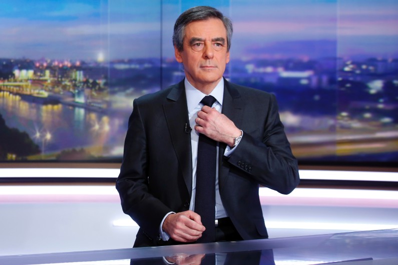 François Fillon sur le plateau du JT de TF1, le 26 janvier 2017