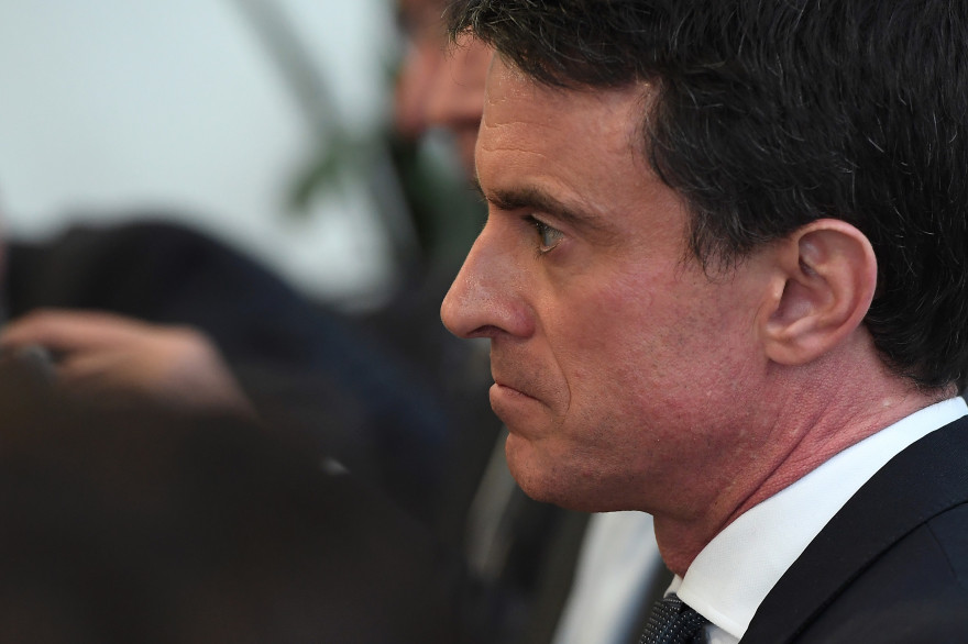 Manuel Valls, le 27 janvier 2017 à Neuves-Maisons