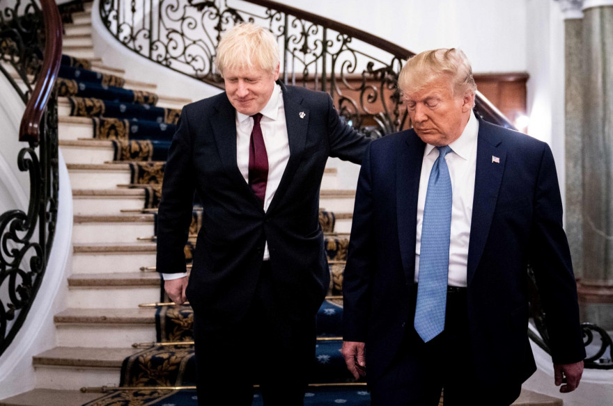 Boris Johnson et Donald Trump, lors du G7 à Biarritz, le 25 août 2019.