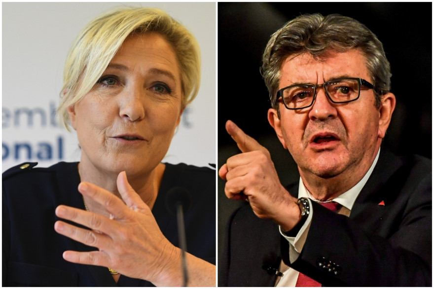 Marine Le Pen et Jean-Luc Mélenchon