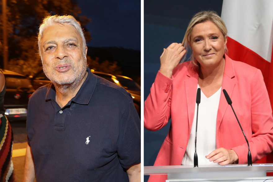 Enrico Macias et Marine Le Pen