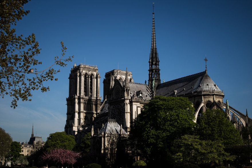 La cathédrale Notre-Dame-de-Paris, avant l'incendie (illustration)