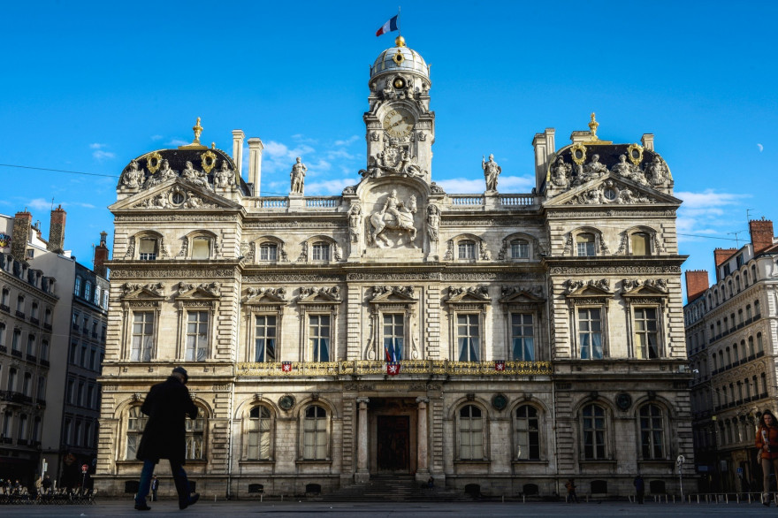 L'hôtel de ville de Lyon (Illustration).