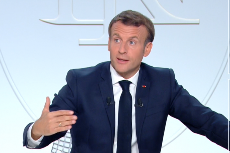 Emmanuel Macron le 14 octobre 2020