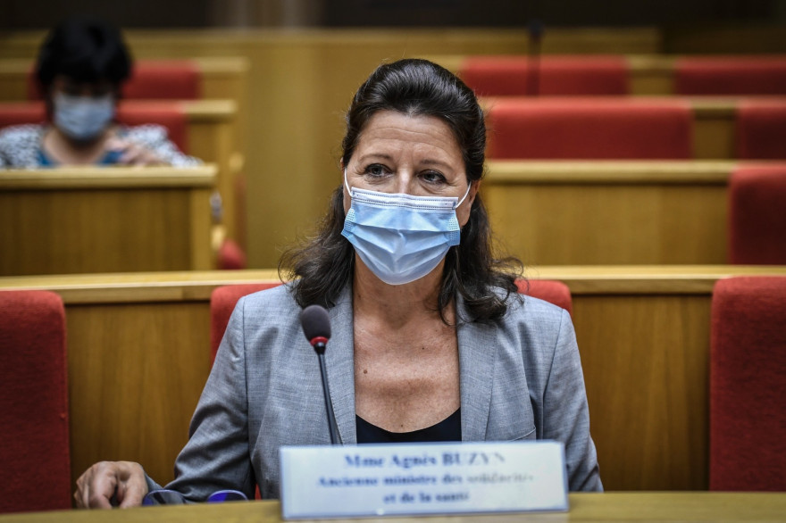 L'ancienne ministre de la Santé Agnès Buzyn, devant la commission d'enquête du Sénat à Paris, le 23 septembre 2020.