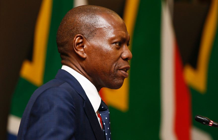 Zweli Mkhize, le ministre de la Santé en Afrique du sud, le 24 mars 2020.