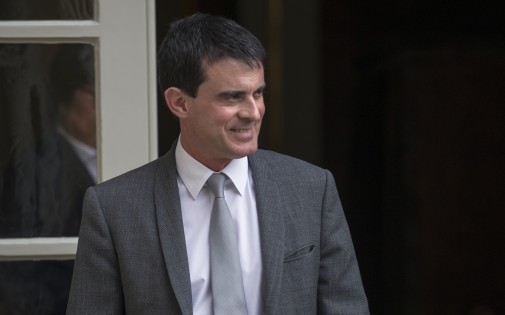 Manuel Valls à l'hôtel Matignon, le 7 avril 2014
