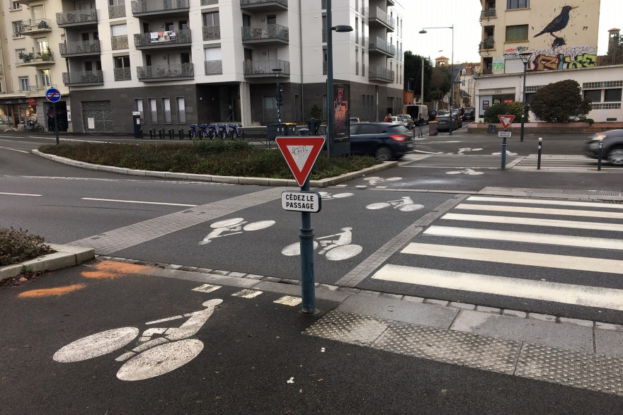 Le lieu de l'accident mortel à Rennes.