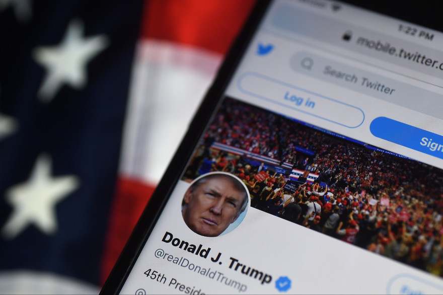 La page Twitter de Donald Trump (illustration)