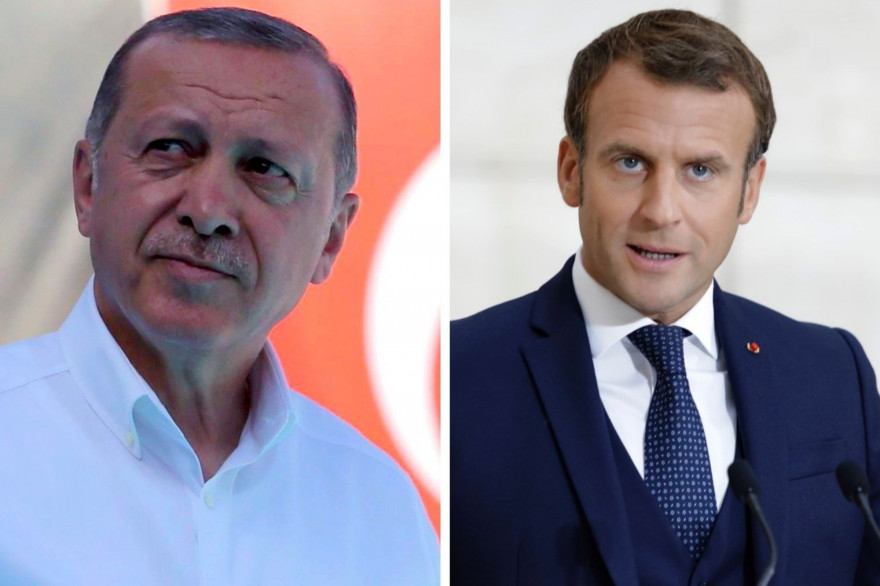 Recep Tayyip Erdogan et Emmanuel Macron