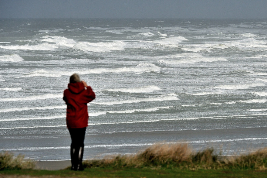 La plage de Wimereux, près de Boulogne-sur-Mer, dans le Pas-de-Calais.