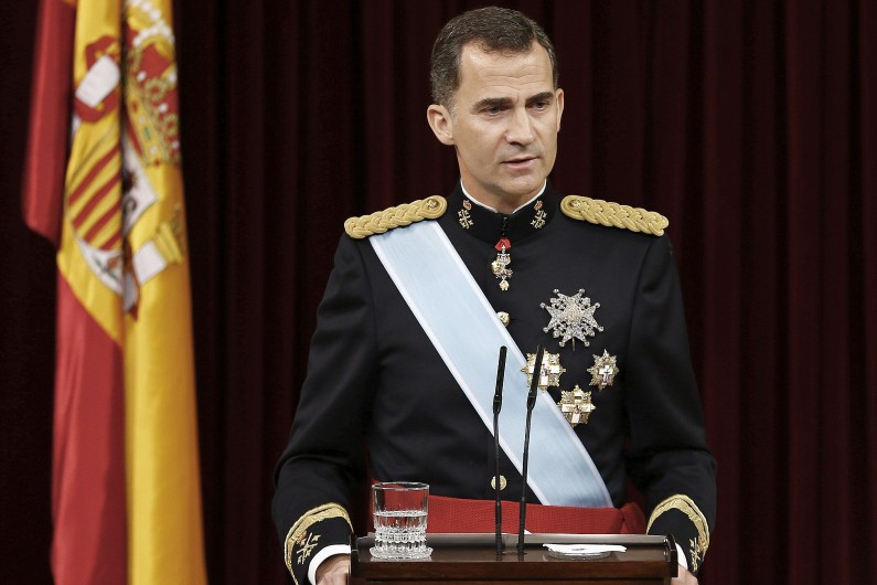 "La lutte contre la corruption est un objectif irréfutable" selon le roi d'Espagne, Felipe VI, le 19 juin 2014 (Archives).