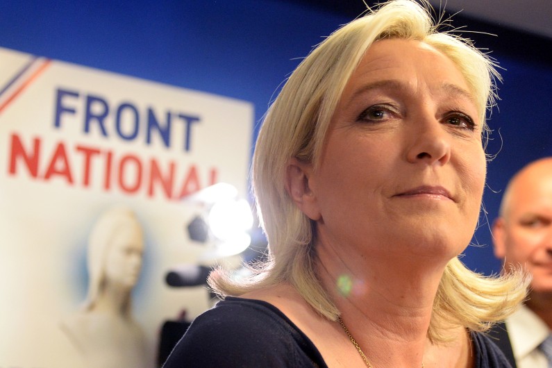 La présidente du Front national (FN), Marine Le Pen, le 25 mai 2014 (Archives).