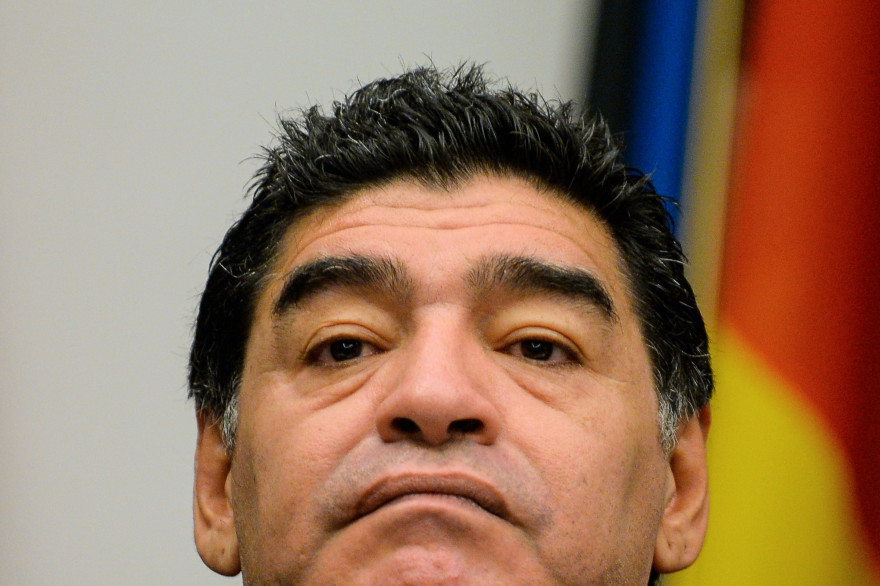 Diego Maradona le 14 février 2014 à Rome (illustration).