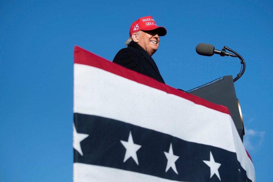 Donald Trump lors d'un meeting à Scranton, en Pennsylvanie, le 2 novembre 2020