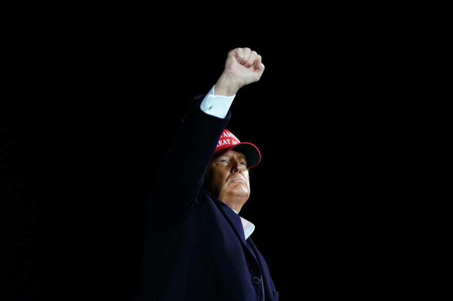 Donald Trump en meeting à Des Moines (Iowa), le 14 octobre 2020