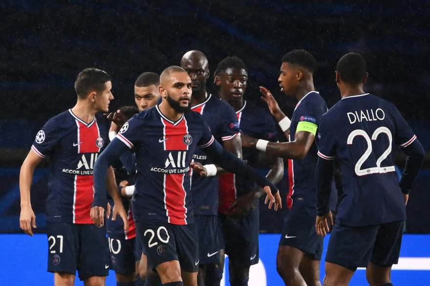 Les Parisiens au Parc des Princes le 20 octobre 2020
