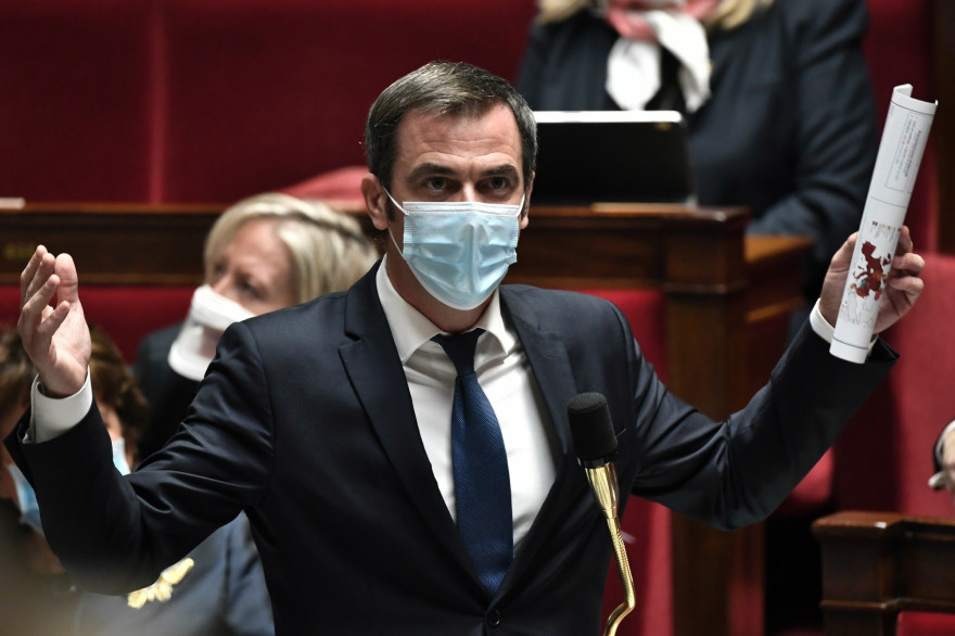 Olivier Véran à l'Assemblée nationale le 3 novembre 2020