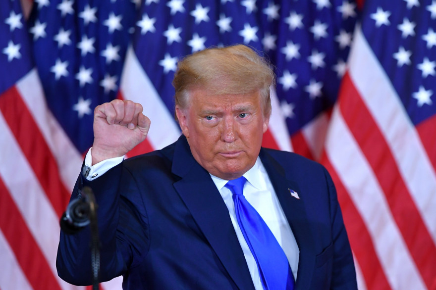 Donald Trump à la Maison Blanche le 4 novembre 2020