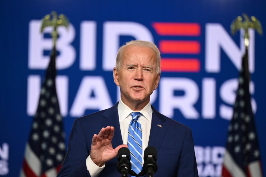 Joe Biden à Wilmington, aux États-Unis, le 4 novembre 2020