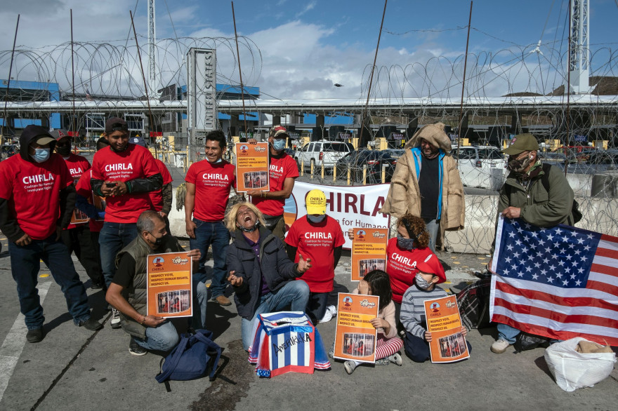 Des migrants ont célébré la victoire de Joe Biden à la frontière mexicaine