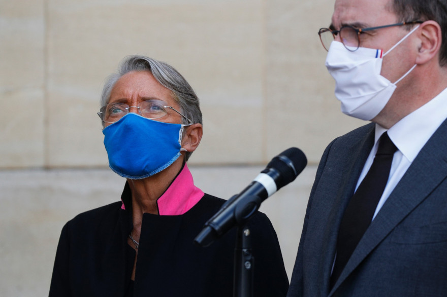 Élisabeth Borne et Jean Castex, le 26 octobre 2020