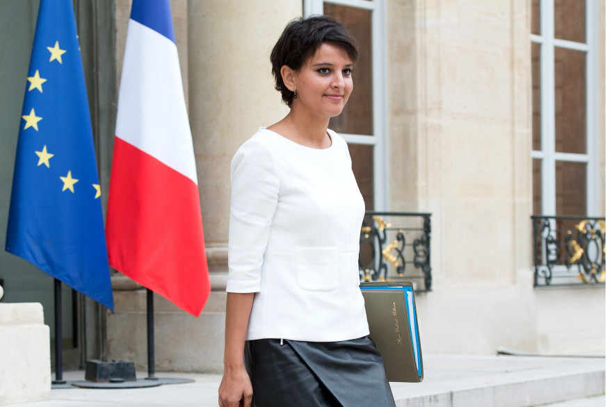 Najat Vallaud-Belkacem au palais de l'Élysée (Paris) le 30 juin 2016.