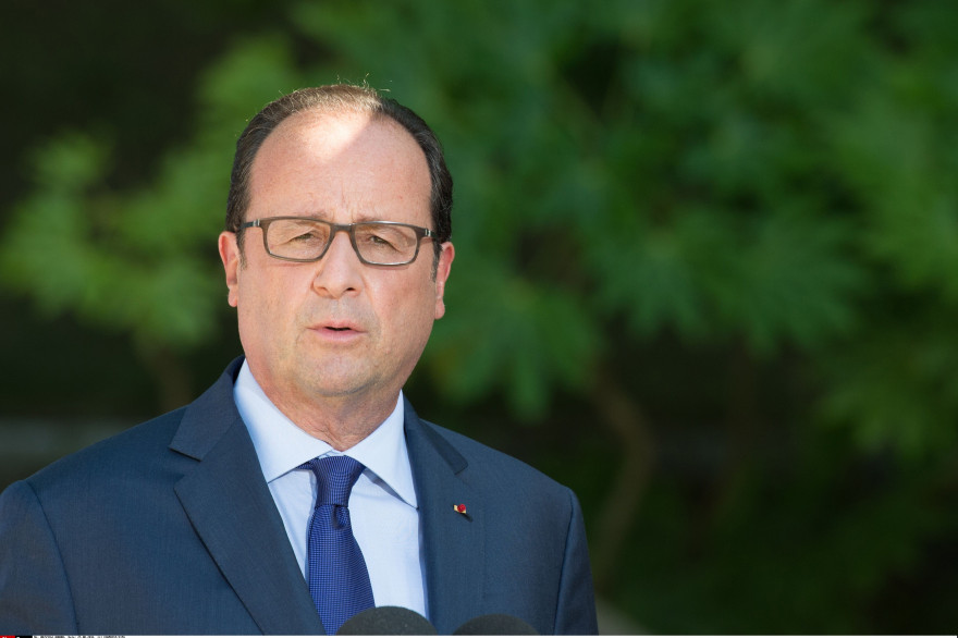 François Hollande à La Celle Saint-Cloud le 25 août 2016.