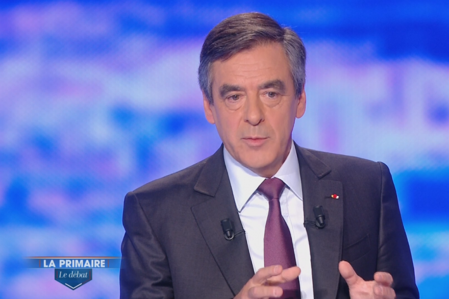 François Fillon lors du débat de la primaire de la droite du 13 octobre 2016.