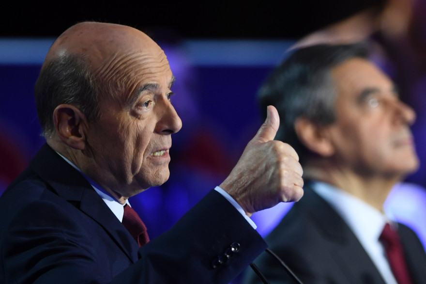 Alain Juppé lors du débat de l'entre-deux tours de la primaire de la droite