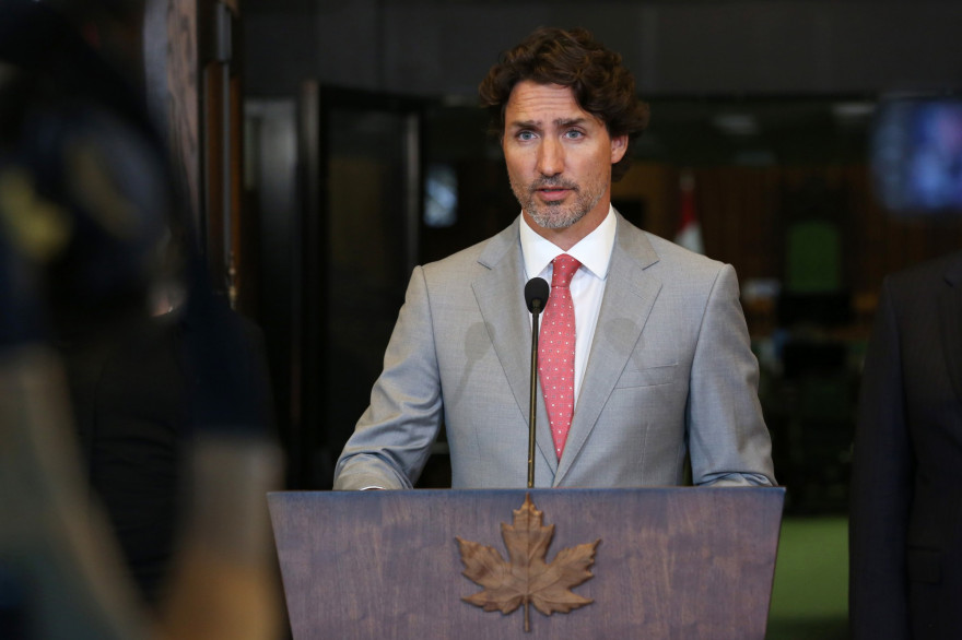 Le Premier ministre canadien Justin Trudeau, le 18 août 2020