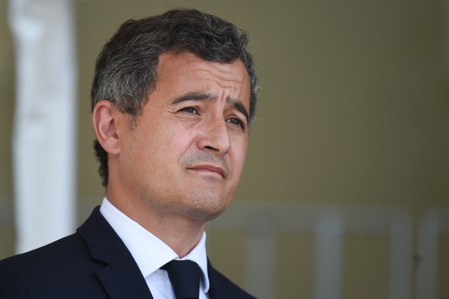 Le ministre de l'Intérieur, Gérald Darmanin, le 12 juillet 2020, au Mans