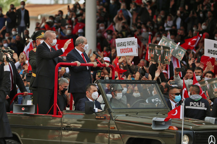 Le président turc Recep Tayyip Erdogan à Chypre, le 15 novembre 2020