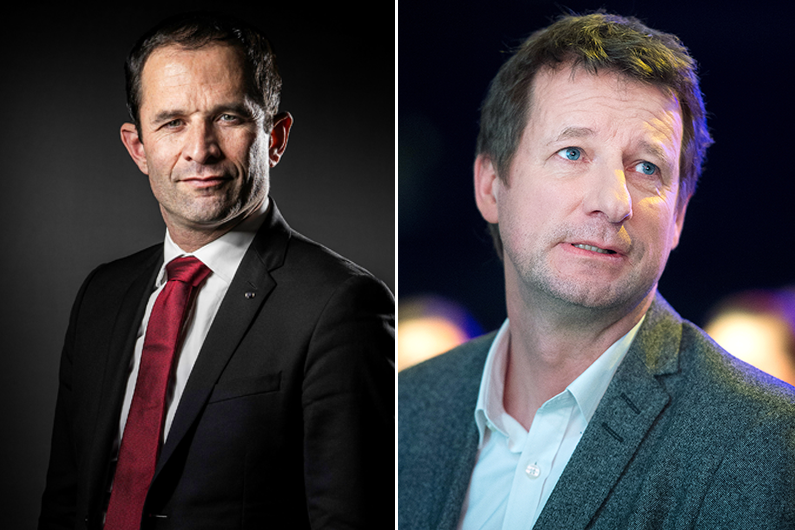 Benoît Hamon et Yannick Jadot