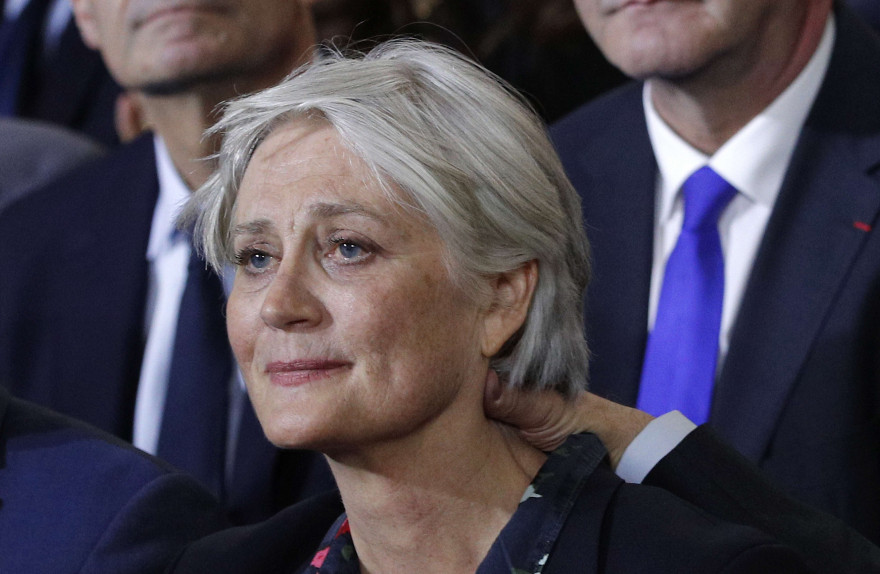 Penelope Fillon lors d'un meeting de son mari le 29 janvier