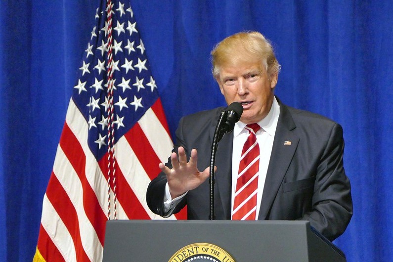 Donald Trump en Floride, le 6 février 2017