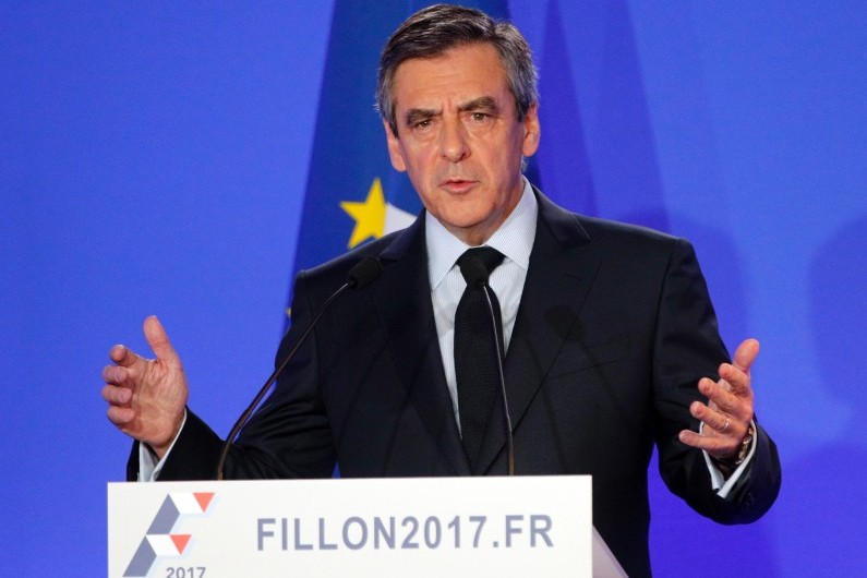 François Fillon lors de sa conférence de presse, le 6 février 2017