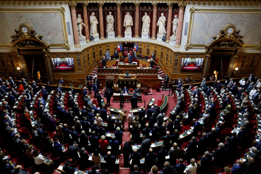L'hémicycle du Palais du Luxembourg, où siège le Sénat français (illustration)