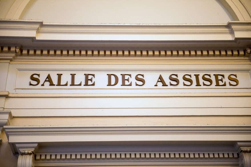 La salle des Assises au palais de justice de Saint-Omer, dans le Pas-de-Calais.