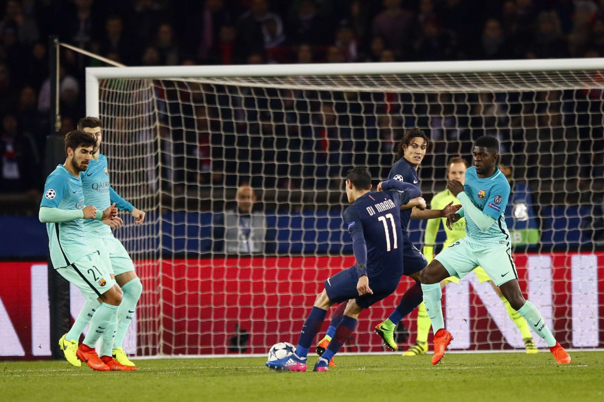 Angel Di Maria a signé un doublé mardi 14 février 2017 au Parc des Princes