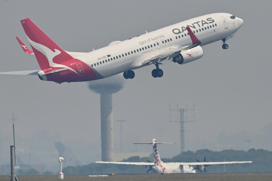 Un avion de la compagnie aérienne australienne Qantas (illustration)