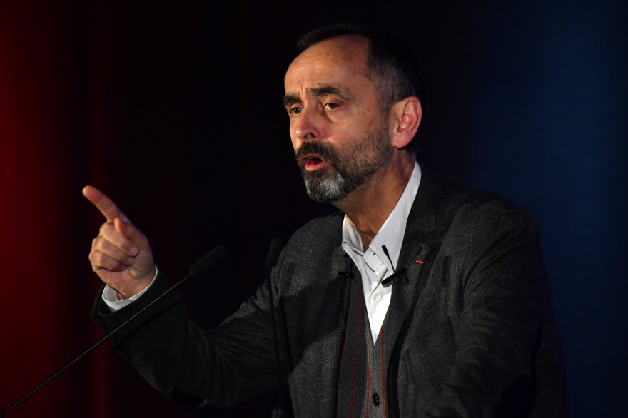 Robert Ménard, maire de Béziers, lors d'un meeting du Rassemblement national à Sète, le 22 janvier 2020.
