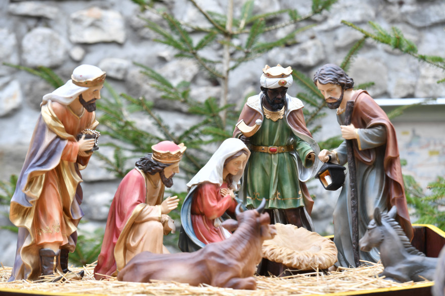 Une crèche (illustration)