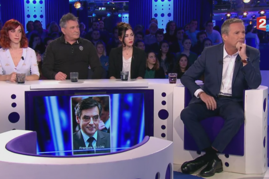 Nicolas Dupont Aignan à On n'est pas couché le 18 février 2017.