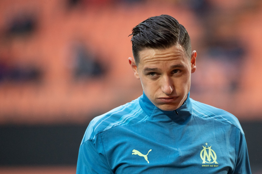 Florian Thauvin avec l'OM à Lorient le 24 octobre 2020