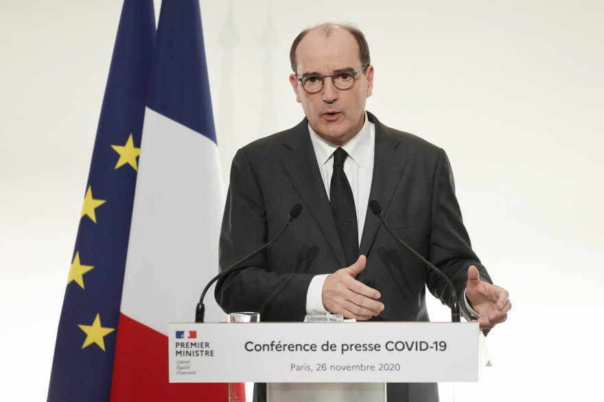 Jean Castex lors d'une conférence de presse du 26 novembre 2020