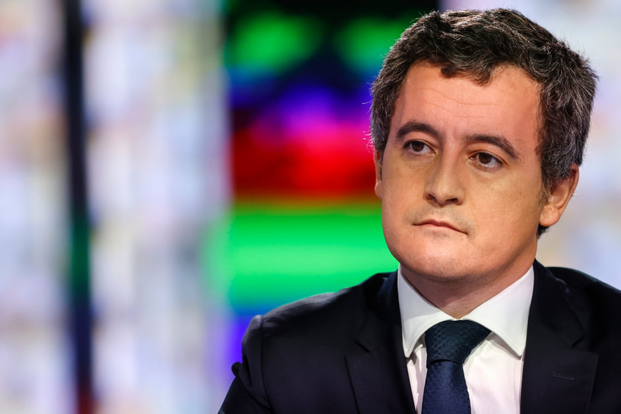 Le ministre de l'Intérieur Gérald Darmanin sur France 2, le 26 novembre 2020.