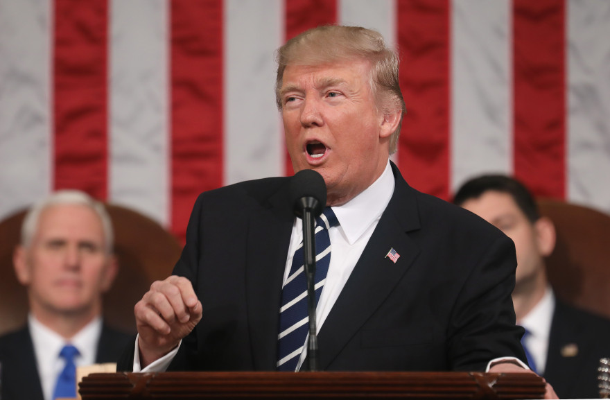 Donald Trump le 28 février 2017