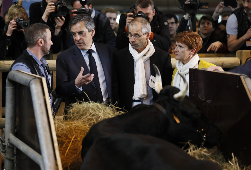 François Fillon en visite au Salon de l'agriculture 2017.